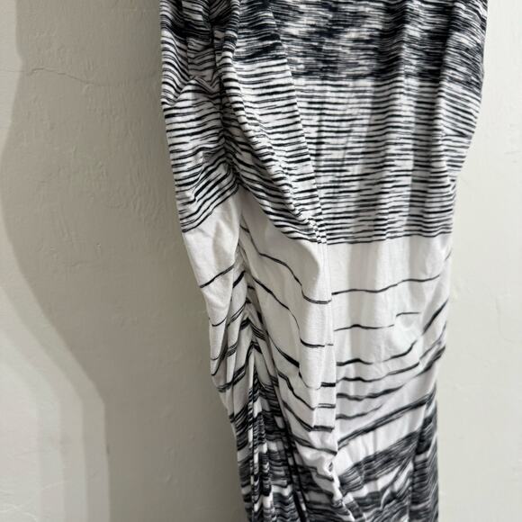 ATHLETA Comeback Striped Ombre Space Dye Ruched Knit Midi Dress Size XS - Picture 4 of 11